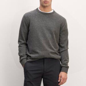NEW Everlane The Cashmere Crew Sweater Mens S Charcoal Grey